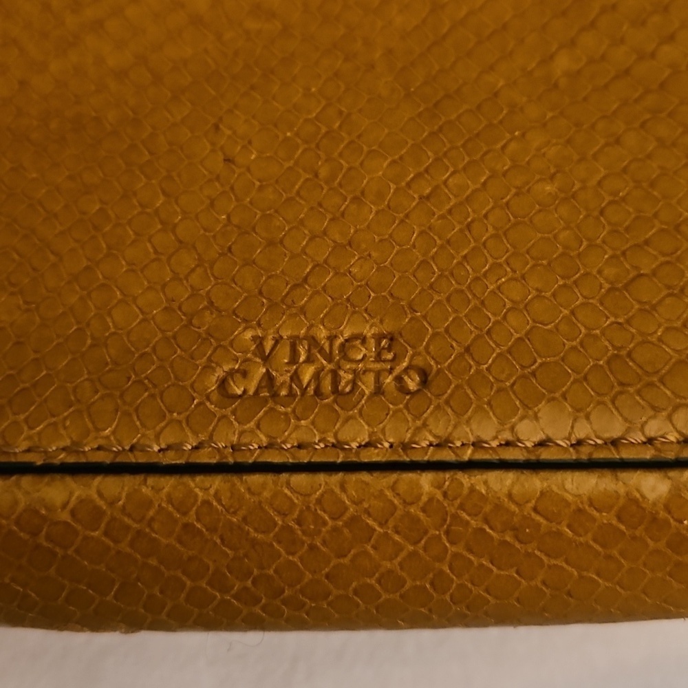 Vince Camuto Y2k Irine Dark Wheat Snakeskin Leather Mini Baguette Shoulder Bag - Picture 4 of 14